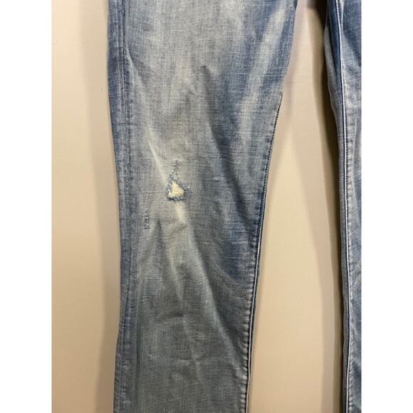 Seven Denim Jeans Med Wash Bootcut Mid-Rise Womens 12/14 - Picture 13 of 13